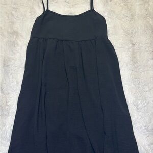 See You Monday Black Asymmetrical Dress
